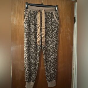 Abercrombie & Fitch Brown leopard Lounge Pants